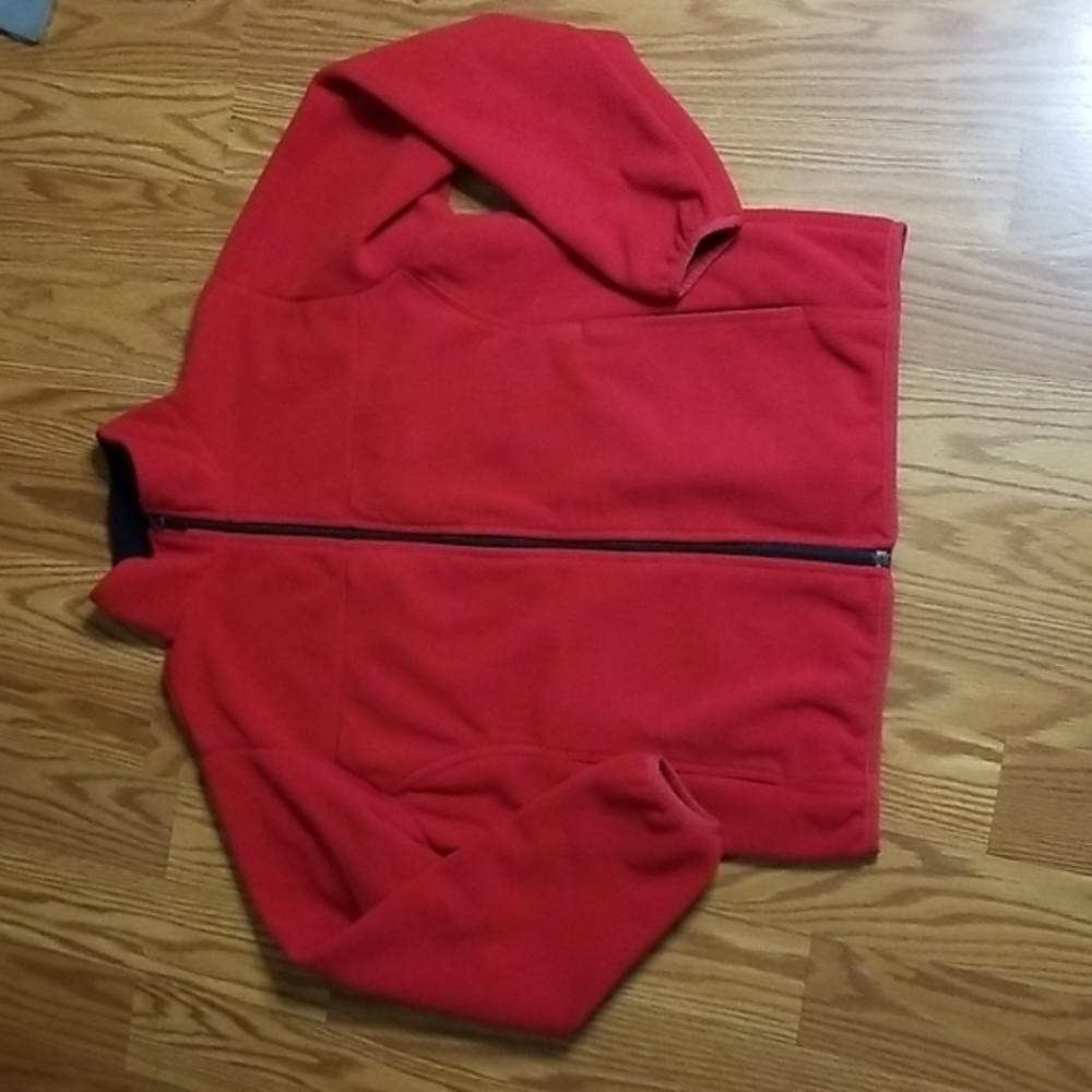 Lands end fleece jacket med 10/12